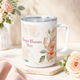 Hope Blooms Here Floral Insulated Travel Mug